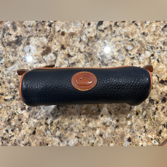 Dooney & Bourke Black and Tan Leather Pouch - Picture 2 of 5